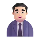 남성 직장인: 밝은 피부 톤