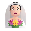 베일을 쓴 남자: 밝은 피부 톤