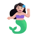 인어: 밝은 피부 톤