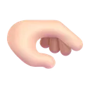 손바닥 아래로 손: 밝은 피부 톤