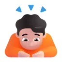 절하는 사람: 밝은 피부 톤