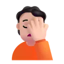 사람 얼굴 손바닥: 밝은 피부 톤
