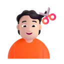 머리를 자르는 사람: 밝은 피부 톤