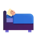 Person in Bed: Medium-Light Skin Tone