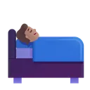 Person in Bed: Medium Skin Tone