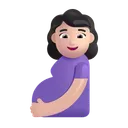 임산부: 밝은 피부 톤