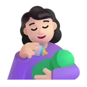아기에게 젖을 먹이는 여성: 밝은 피부 톤