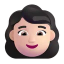 여자: 밝은 피부 톤