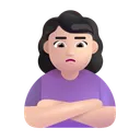 삐죽거리는 여성: 밝은 피부 톤