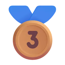 Third Place Medal Microsoft 3D Fluent