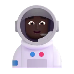 우주 비행사: 어두운 피부 톤 Microsoft 3D Fluent