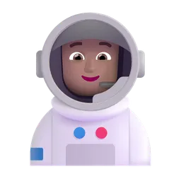 Astronaut: Medium Skin Tone Microsoft 3D Fluent