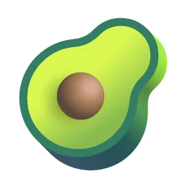 Avocado Microsoft 3D Fluent