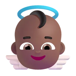 Baby Angel: Medium-Dark Skin Tone Microsoft 3D Fluent