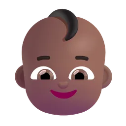 Baby: Medium-Dark Skin Tone Microsoft 3D Fluent