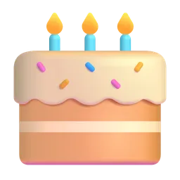 생일 케이크 Microsoft 3D Fluent