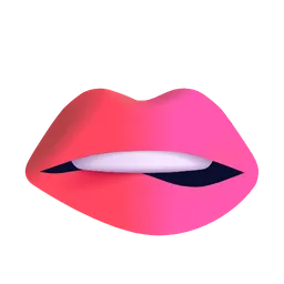 Biting Lip Microsoft 3D Fluent