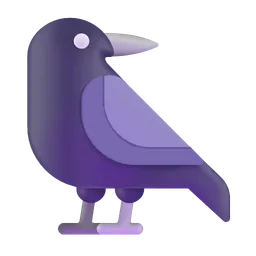 Black Bird Microsoft 3D Fluent