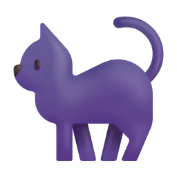Black Cat Microsoft 3D Fluent