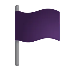 Waving Black Flag Microsoft 3D Fluent