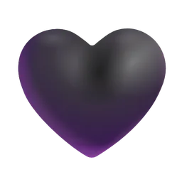 Black Heart Microsoft 3D Fluent
