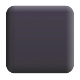 검은색 큰 사각형 Microsoft 3D Fluent