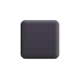 검은색 중간-작은 정사각형 Microsoft 3D Fluent