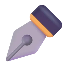 Black Nib Microsoft 3D Fluent
