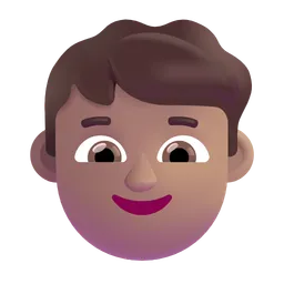 Boy: Medium Skin Tone Microsoft 3D Fluent