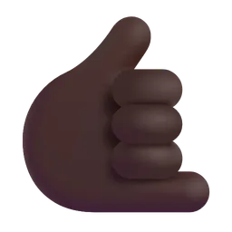 콜 미 핸드: 어두운 피부 톤 Microsoft 3D Fluent