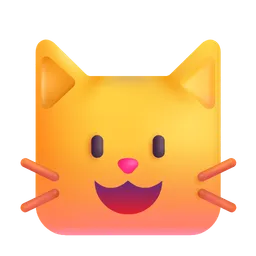 고양이 얼굴 Microsoft 3D Fluent