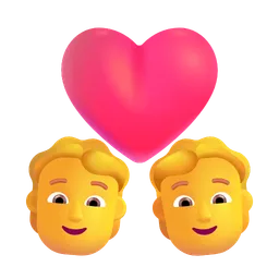 Couple With Heart: Person, Person Microsoft 3D Fluent