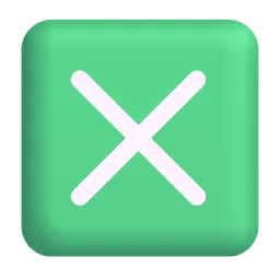 십자 표시 버튼 Microsoft 3D Fluent