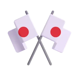 Crossed Flags Microsoft 3D Fluent