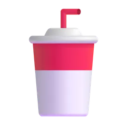 빨대가 달린 컵 Microsoft 3D Fluent