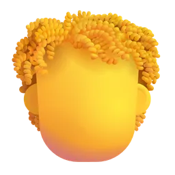 Emoji Component Curly Hair Microsoft 3D Fluent