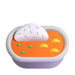 카레 라이스 Microsoft 3D Fluent