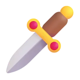 Dagger Knife Microsoft 3D Fluent