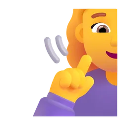 Deaf Woman Microsoft 3D Fluent