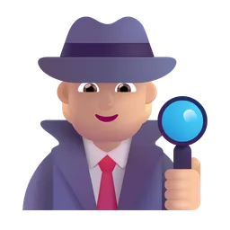 Detective: Medium-Light Skin Tone Microsoft 3D Fluent