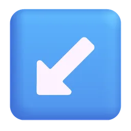 왼쪽 아래 화살표 Microsoft 3D Fluent
