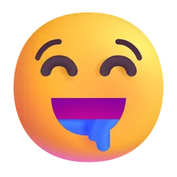 Drooling Face Microsoft 3D Fluent