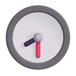 Clock Face Eight-Thirty Microsoft 3D Fluent