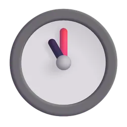 Clock Face Eleven O’Clock Microsoft 3D Fluent