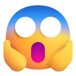 Face Screaming in Fear Microsoft 3D Fluent