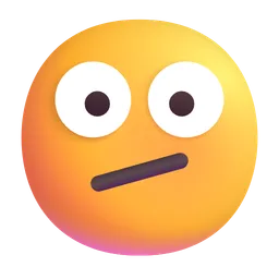 Face with Diagonal Mouth Microsoft 3D Fluent