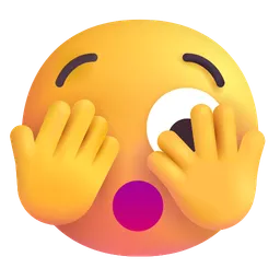 Face with Peeking Eye Microsoft 3D Fluent
