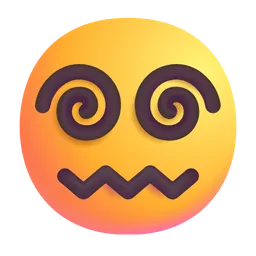 Face with Spiral Eyes Microsoft 3D Fluent