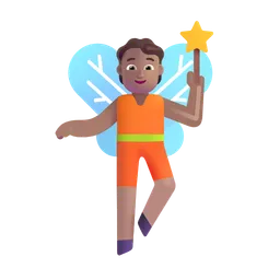 Fairy: Medium Skin Tone Microsoft 3D Fluent