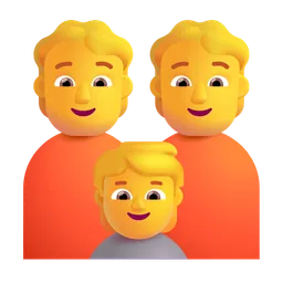 Family: Adult, Adult, Child Microsoft 3D Fluent